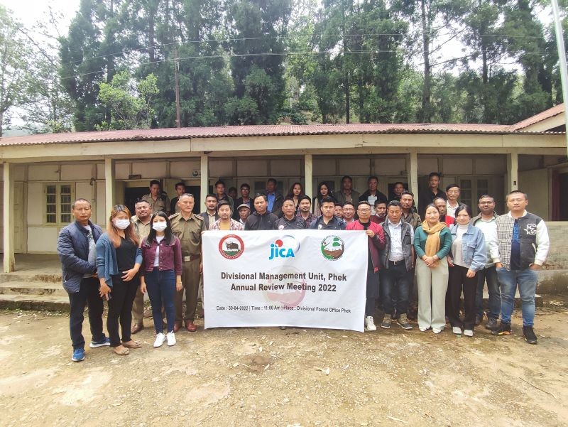 Dignitaries and others at the annual review meeting of DMU, NFMP, Phek on April 30